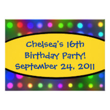 16th Birthday Party Invitation