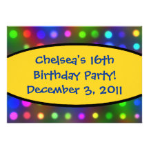 16th Birthday Party Invitation