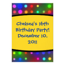 16th Birthday Party Invitation