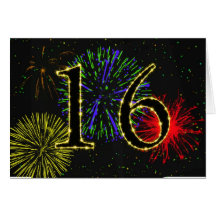 16th Birthday Party Invitation Card