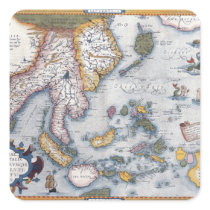 16th Century Map of South East Asia and Indonesia