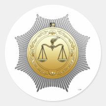 16th Degree: Prince of Jerusalem Round Stickers