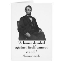 16th President Abraham Lincoln Greeting Card