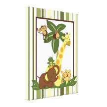 16x20 Canvas Art Nursery Print Jungle Babies Canvas Print