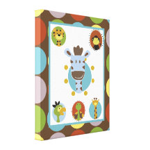 16x20 Canvas Art Nursery Print Jungle Tales Safari Canvas Print
