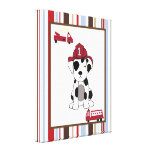 16x20 Canvas Art Nursery Print Nojo Fire Engine Stretched Canvas Prints