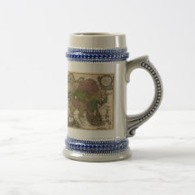 1700's Map of Asia Coffee Mugs