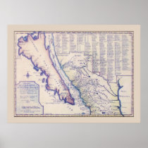 1705 California and New Mexico poster/print