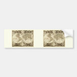 1708 World Map by Jean Baptiste Nolin Bumper Stickers