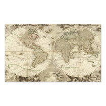 1708 World Map by Jean Baptiste Nolin