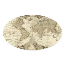 1708 World Map by Jean Baptiste Nolin