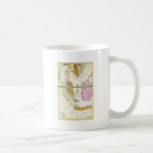 1710 Ottens Map of Southeast Asia Singapore Thai Coffee Mug