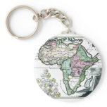 1720 Africa Vetus Map Keychain
