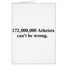 172,000,000 Atheists Card