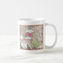 1730 Seutter Map of Turkey (Ottoman_Empire) Persi Coffee Mugs