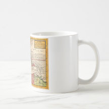 1732 Herman Moll Map of the West Indies and Caribb Coffee Mugs