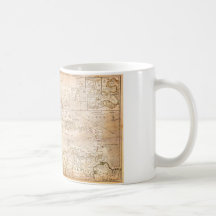 1732 Herman Moll Map of the West Indies Florida Coffee Mugs