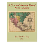 1763 North America Map Postcards