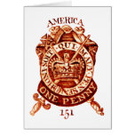 1765 American Tax Stamp Greeting Card