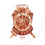 1765 American Tax Stamp Sticker