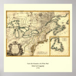 1778 Map of Canada and the United States