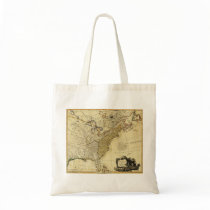 1784 Map of the United States of America by Faden Tote Bag