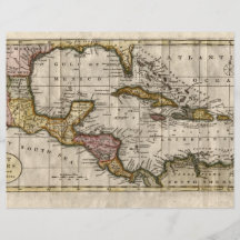1790 Map of The West Indies by Dilly and Robinson Personalized Flyer