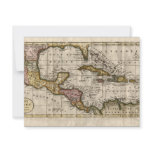 1790 Map of The West Indies by Dilly and Robinson invitations