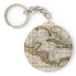 1790 Map of The West Indies by Dilly and Robinson keychains