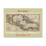 1790 Map of The West Indies by Dilly and Robinson