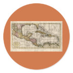 1790 Map of The West Indies by Dilly and Robinson stickers