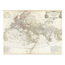 1794 Anville Map of the Ancient World Post Card