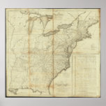 1796 Map of the United States of America Posters