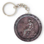1797 British "cartwheel" penny keychain