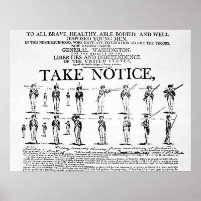 1799 American Recruiting Broadside Print by Dividenda