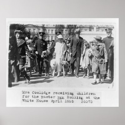 17 Mrs. Coolidge Easter Egg White House Print by gwester