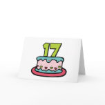 17 Year Old Birthday Cake Cards