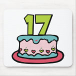 17 Year Old Birthday Cake Mousepad