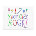 17 Year Olds Rock ! postcards