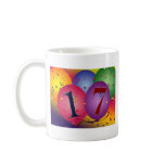 17 Years!  Birthday Balloons Coffee Mug