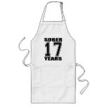 17 Years Sober Black Apron