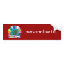 17th Birthday Gifts with Assorted Balloons Design Bumper Stickers