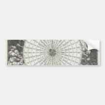 17th Century Anemographic Wind Rose Chart Bumper Sticker