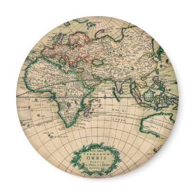 17th Century European Map by bontondesigns