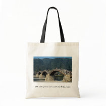 17th century stone and wood Kintai Bridge, Japan Tote Bags