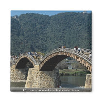 17th century stone and wood Kintai Bridge, Japan Magnets