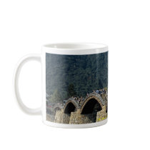 17th century stone and wood Kintai Bridge, Japan Mug