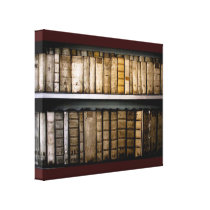 17th Century Vellum Bindings Antique books Canvas Canvas Prints