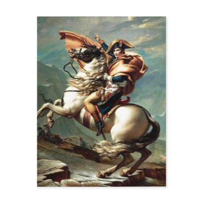 1801 Napoleon Crossing the Alps, Jacques-Louis Dav by rahulbiswas