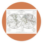 1806 Atlas Map: La Mappemonde by Eustache Hérisson